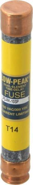 Cooper Bussmann - 300 VDC, 600 VAC, 10 Amp, Time Delay General Purpose Fuse - Fuse Holder Mount, 127mm OAL, 100 at DC, 300 at AC (RMS) kA Rating, 13/16" Diam - Makers Industrial Supply