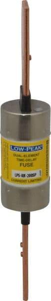 Cooper Bussmann - 300 VDC, 600 VAC, 200 Amp, Time Delay General Purpose Fuse - Bolt-on Mount, 9-5/8" OAL, 100 at DC, 300 at AC (RMS) kA Rating, 1.61" Diam - Makers Industrial Supply