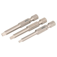 Square Power Bit #1, 2 & 3 × 50mm (3 Bit Pack) - Makers Industrial Supply