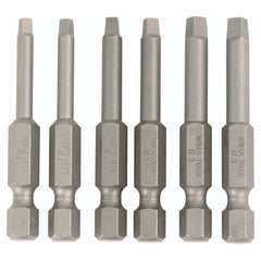 Square Power Bit #1, 2 & 3 × 50mm (6 Bit Pack) - Makers Industrial Supply