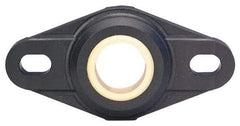 Igus - 15mm ID, 68.6mm OAL2-Bolt Flange Bearing - 292 Lb Dyn Cap, 50" Btw Mnt Hole Ctrs, Thermoplastic - Makers Industrial Supply