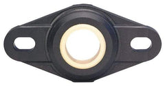 Igus - 17mm ID, 74.6mm OAL2-Bolt Flange Bearing - 359 Lb Dyn Cap, 65" Btw Mnt Hole Ctrs, Thermoplastic - Makers Industrial Supply