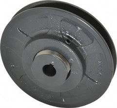 Browning - 5/8" Inside Diam x 5.35" Outside Diam, 1 Groove, Variable Pitched Sheave - Belt Sections 3L, 4L, A, 5L & B, 1-7/8" Sheave Thickness, 11/16 to 1-1/16" Face Width - Makers Industrial Supply