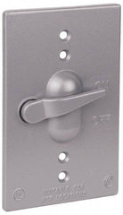 Thomas & Betts - Electrical Outlet Box Aluminum Switch Cover - Includes Gasket & Screw - Makers Industrial Supply