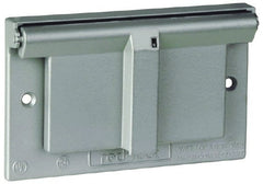 Thomas & Betts - Aluminum Electrical Box GFCI Receptacle Cover - Exact Industrial Supply