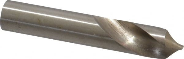 Interstate - 1/4" Body Diam, 90°, 1-1/2" OAL, High Speed Steel Spotting Drill - Makers Industrial Supply