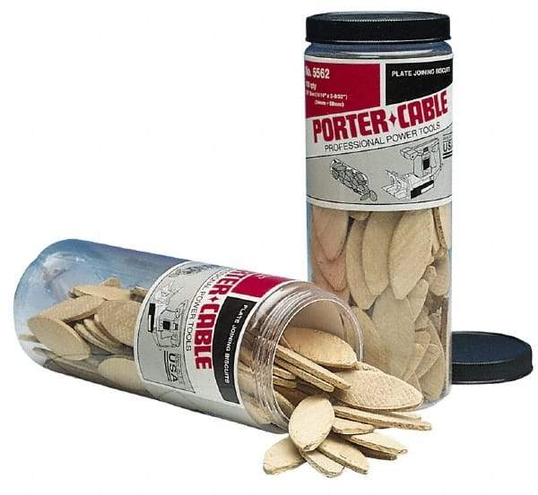 Porter-Cable - Size 20 Biscuits - 150 Pieces, Tube - Makers Industrial Supply