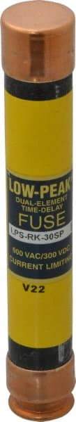 Cooper Bussmann - 300 VDC, 600 VAC, 30 Amp, Time Delay General Purpose Fuse - Fuse Holder Mount, 127mm OAL, 100 at DC, 300 at AC (RMS) kA Rating, 13/16" Diam - Makers Industrial Supply