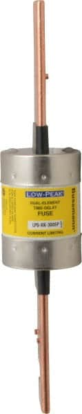 Cooper Bussmann - 300 VDC, 600 VAC, 300 Amp, Time Delay General Purpose Fuse - Bolt-on Mount, 11-5/8" OAL, 100 at DC, 300 at AC (RMS) kA Rating, 2-9/16" Diam - Makers Industrial Supply