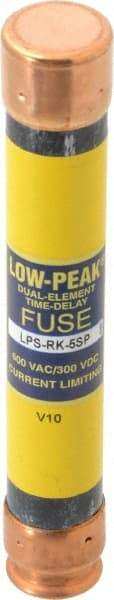 Cooper Bussmann - 300 VDC, 600 VAC, 5 Amp, Time Delay General Purpose Fuse - Fuse Holder Mount, 127mm OAL, 100 at DC, 300 at AC (RMS) kA Rating, 13/16" Diam - Makers Industrial Supply