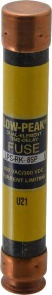 Cooper Bussmann - 300 VDC, 600 VAC, 8 Amp, Time Delay General Purpose Fuse - Fuse Holder Mount, 127mm OAL, 100 at DC, 300 at AC (RMS) kA Rating, 13/16" Diam - Makers Industrial Supply