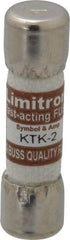 Cooper Bussmann - 600 VAC, 2 Amp, Fast-Acting General Purpose Fuse - Fuse Holder Mount, 1-1/2" OAL, 100 at AC kA Rating, 13/32" Diam - Makers Industrial Supply