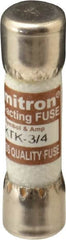 Cooper Bussmann - 600 VAC, 0.75 Amp, Fast-Acting General Purpose Fuse - Fuse Holder Mount, 1-1/2" OAL, 100 at AC kA Rating, 13/32" Diam - Makers Industrial Supply