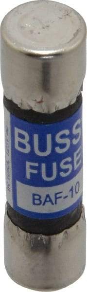 Cooper Bussmann - 250 VAC, 10 Amp, Fast-Acting General Purpose Fuse - Fuse Holder Mount, 1-1/2" OAL, 10 at 125 V kA Rating, 13/32" Diam - Makers Industrial Supply