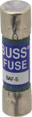 Cooper Bussmann - 250 VAC, 5 Amp, Fast-Acting General Purpose Fuse - Fuse Holder Mount, 1-1/2" OAL, 10 at 125 V kA Rating, 13/32" Diam - Makers Industrial Supply