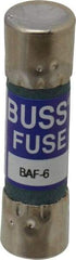 Cooper Bussmann - 250 VAC, 6 Amp, Fast-Acting General Purpose Fuse - Fuse Holder Mount, 1-1/2" OAL, 10 at 125 V kA Rating, 13/32" Diam - Makers Industrial Supply