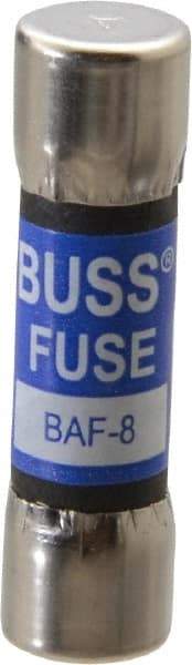 Cooper Bussmann - 250 VAC, 8 Amp, Fast-Acting General Purpose Fuse - Fuse Holder Mount, 1-1/2" OAL, 10 at 125 V kA Rating, 13/32" Diam - Makers Industrial Supply