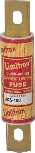 Cooper Bussmann - 600 VAC, 100 Amp, Fast-Acting General Purpose Fuse - Bolt-on Mount, 4-5/8" OAL, 200 (RMS) kA Rating, 1-1/8" Diam - Makers Industrial Supply