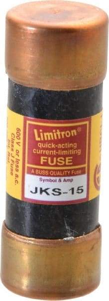 Cooper Bussmann - 600 VAC, 15 Amp, Fast-Acting General Purpose Fuse - Fuse Holder Mount, 2-1/4" OAL, 200 (RMS) kA Rating, 13/16" Diam - Makers Industrial Supply