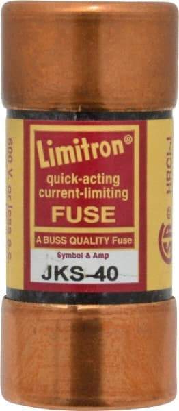 Cooper Bussmann - 600 VAC, 40 Amp, Fast-Acting General Purpose Fuse - Fuse Holder Mount, 2-3/8" OAL, 200 (RMS) kA Rating, 1-1/16" Diam - Makers Industrial Supply