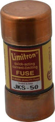 Cooper Bussmann - 600 VAC, 50 Amp, Fast-Acting General Purpose Fuse - Fuse Holder Mount, 2-3/8" OAL, 200 (RMS) kA Rating, 1-1/16" Diam - Makers Industrial Supply