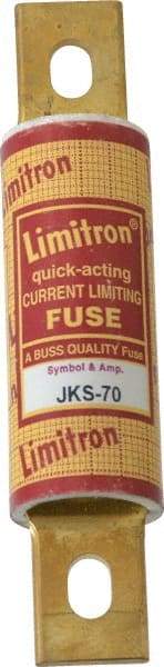 Cooper Bussmann - 600 VAC, 70 Amp, Fast-Acting General Purpose Fuse - Bolt-on Mount, 4-5/8" OAL, 200 (RMS) kA Rating, 1-1/8" Diam - Makers Industrial Supply