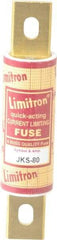 Cooper Bussmann - 600 VAC, 80 Amp, Fast-Acting General Purpose Fuse - Bolt-on Mount, 4-5/8" OAL, 200 (RMS) kA Rating, 1-1/8" Diam - Makers Industrial Supply