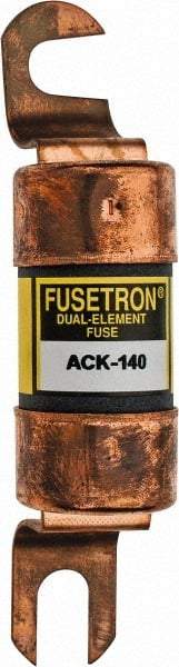 Cooper Bussmann - 140 Amp Time Delay Fast-Acting Forklift & Truck Fuse - 72VAC, 72VDC, 4.72" Long x 1" Wide, Littelfuse CCK140, Bussman ACK-140, Ferraz Shawmut ACK140 - Makers Industrial Supply