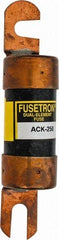 Cooper Bussmann - 250 Amp Time Delay Fast-Acting Forklift & Truck Fuse - 80VAC, 80VDC, 4.71" Long x 1" Wide, Littelfuse CCK250, Bussman ACK-250, Ferraz Shawmut ACK250 - Makers Industrial Supply