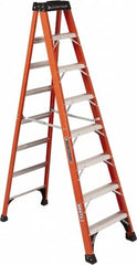 Louisville - 5 Steps, 10' High, Type IAA Rating, Fiberglass Step Ladder - Makers Industrial Supply