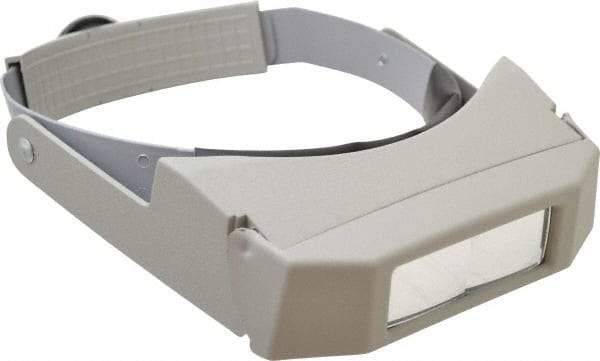 General - 2.25x Magnification, Rectangular Magnifier - Headband Mount, 8 Inch Focal Distance - Makers Industrial Supply