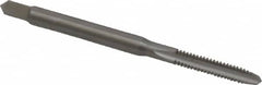 Made in USA - #4-40 UNC 2B/3B 2 Flute Bright Finish Solid Carbide Straight Flute Standard Hand Tap - Plug, Right Hand Thread, 1-7/8" OAL, 9/16" Thread Length, H2 Limit, Oversize - Makers Industrial Supply