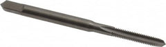 Made in USA - #4-48 UNF 2B 2 Flute Bright Finish Solid Carbide Straight Flute Standard Hand Tap - Plug, Right Hand Thread, 1-7/8" OAL, 9/16" Thread Length, H2 Limit, Oversize - Exact Industrial Supply