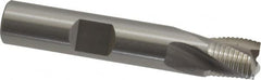 OSG - 3/8" Diam, Fine Pitch, 3/8" LOC, 3 Flute Cobalt Roughing Square End Mill - Uncoated, 2-5/32" OAL, 3/8" Shank Diam, Single End, Centercutting, 25° Helix - Makers Industrial Supply