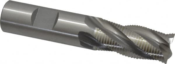 OSG - 3/4" Diam, Fine Pitch, 1-5/8" LOC, 4 Flute Cobalt Roughing Square End Mill - Uncoated, 3-7/8" OAL, 3/4" Shank Diam, Single End, Centercutting, 30° Helix - Makers Industrial Supply