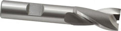 OSG - 5/8", 1-1/8" LOC, 1/2" Shank Diam, 3-1/8" OAL, 2 Flute, Cobalt Square End Mill - Single End, Uncoated, Spiral Flute, 30° Helix, Centercutting, Right Hand Cut, Right Hand Flute, Series 520 - Makers Industrial Supply