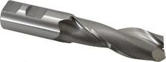 OSG - 1", 3" LOC, 1" Shank Diam, 5-1/2" OAL, 2 Flute, Cobalt Square End Mill - Single End, Uncoated, Spiral Flute, 30° Helix, Centercutting, Right Hand Cut, Right Hand Flute, Series 525 - Makers Industrial Supply