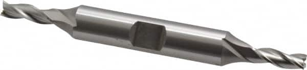 OSG - 3/16", 1/2" LOC, 3/8" Shank Diam, 3-1/4" OAL, 3 Flute, Cobalt Square End Mill - Double End, Uncoated, Spiral Flute, 30° Helix, Centercutting, Right Hand Cut, Right Hand Flute, Series 532 - Makers Industrial Supply