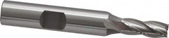 OSG - 1/4", 5/8" LOC, 3/8" Shank Diam, 2-7/16" OAL, 4 Flute, Cobalt Square End Mill - Single End, Uncoated, Spiral Flute, 30° Helix, Right Hand Cut, Right Hand Flute, Series 540 - Makers Industrial Supply