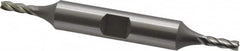 OSG - 1/8", 3/8" LOC, 3/8" Shank Diam, 3-1/16" OAL, 4 Flute, Cobalt Square End Mill - Double End, Uncoated, Spiral Flute, 30° Helix, Centercutting, Right Hand Cut, Right Hand Flute, Series 543 - Makers Industrial Supply