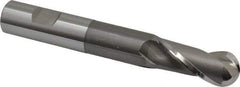 OSG - 3/4" Diam, 1-5/8" LOC, 2 Flute Cobalt Ball End Mill - Uncoated, Single End, 5-3/8" OAL, 3/4" Shank Diam, Spiral Flute - Makers Industrial Supply