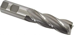 OSG - 1", 3" LOC, 1" Shank Diam, 5-1/2" OAL, 4 Flute, Cobalt Square End Mill - Single End, Uncoated, Spiral Flute, 30° Helix, Centercutting, Right Hand Cut, Right Hand Flute, Series 548 - Makers Industrial Supply