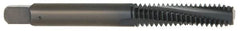 OSG - #10-32 UNF 3 Flute 2B Bottoming Spiral Flute Tap - Powdered Metal, Oxide Finish, 2-3/8" OAL, Right Hand Flute, Right Hand Thread, H3, Series 313NI - Makers Industrial Supply