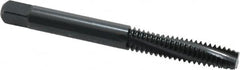 OSG - 1/4-20 UNC 3 Flute 2B Modified Bottoming Spiral Flute Tap - Powdered Metal, Oxide Finish, 2-1/2" OAL, Right Hand Flute, Right Hand Thread, H5, Series 313NI - Makers Industrial Supply