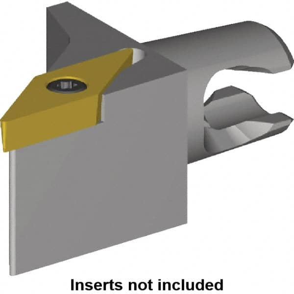 Kennametal - Right Hand Cut, Size KM16, VB.. 1103 Insert Compatiblity, External Modular Turning & Profiling Cutting Unit Head - 10mm Ctr to Cutting Edge, 20mm Head Length, Through Coolant, Series Micro Screw-On - Makers Industrial Supply