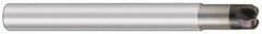 OSG - 2mm, 3 Flute, Single End, Solid Carbide, 0.5mm Corner Radius End Mill - 60mm OAL, 0.8mm LOC, Right Hand Cut, 5mm Extended Reach - Makers Industrial Supply