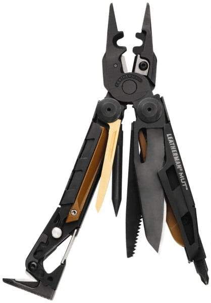 Leatherman - 17 Piece, Multi-Tool Set - 7-1/2" OAL, 5" Closed Length - Makers Industrial Supply