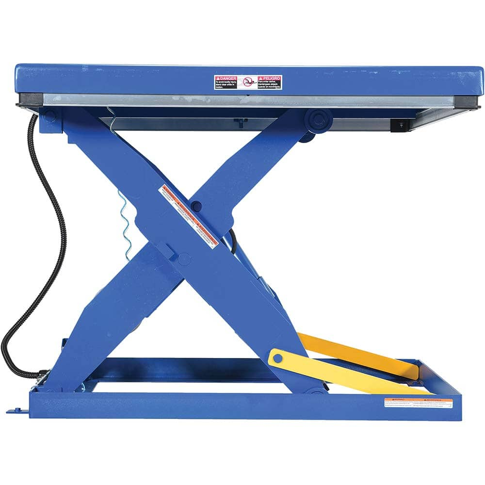 Vestil - Lifting Tables; Type: Scissor Lift ; Lift Style: Scissor ; Style: Electric ; Load Capacity (Lb.): 3000.000 ; Minimum Height (Inch): 7 ; Lift Height (Inch): 43 - Exact Industrial Supply