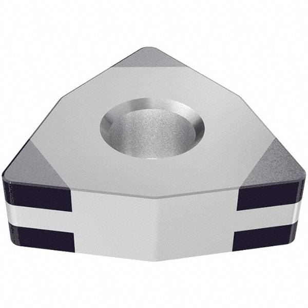 Iscar - WNGA431 TMC Grade IB55 CBN Turning Insert - Uncoated, 80° Trigon, 1/2" Inscr Circle, 3/16" Thick, 1/64" Corner Radius - Makers Industrial Supply