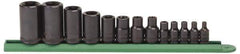 GearWrench - 13 Piece 1/4", 3/8" & 1/2" Drive Socket Set - E4 to E24 Range, Torx Measurement Standard - Makers Industrial Supply